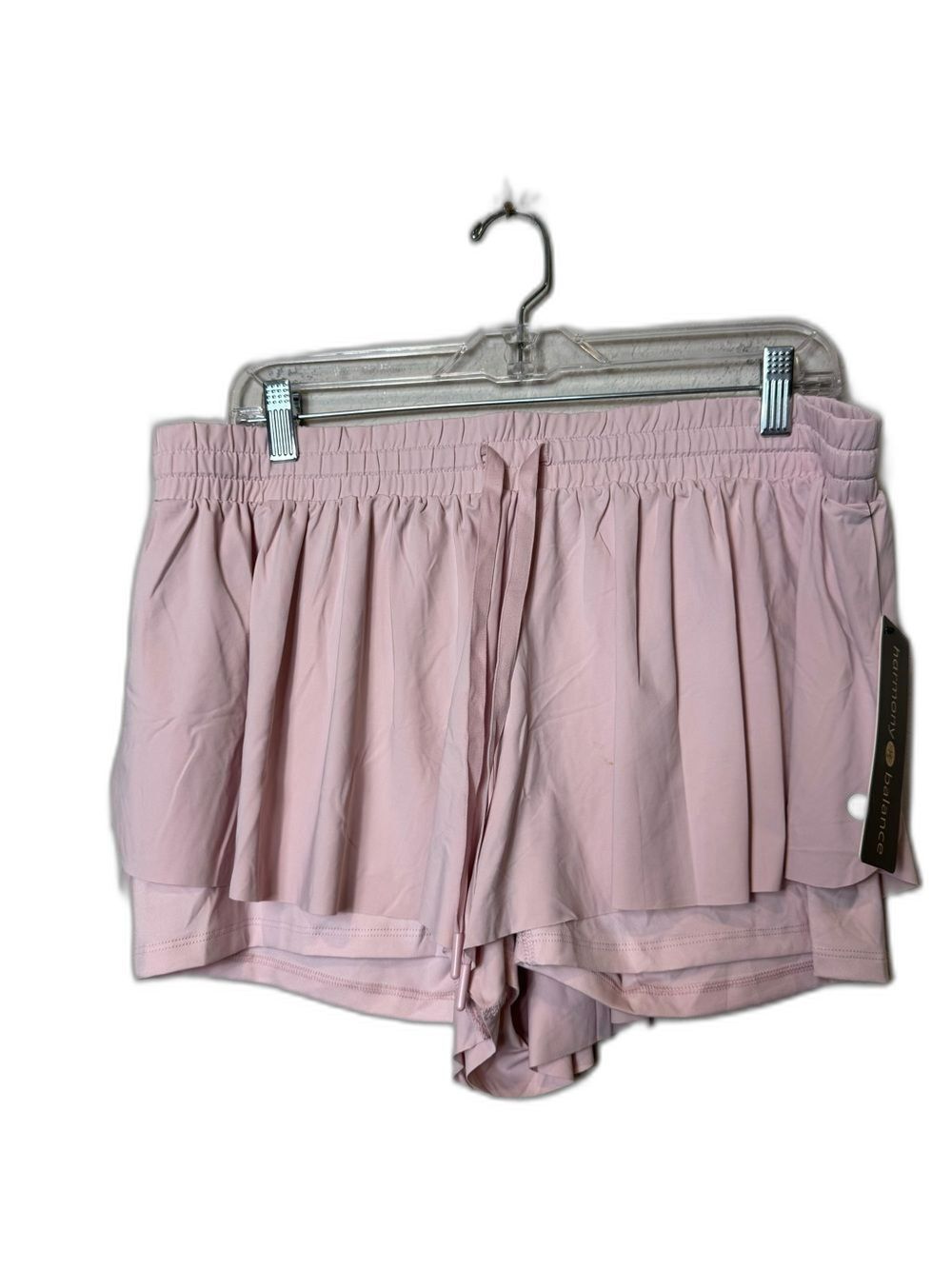 Harmony Balance Women's Light Pink Athletic Layered Shorts New with tags size XL